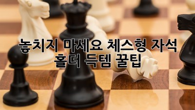 놓치지 마세요! 체스형 자석 홀더 득템 꿀팁